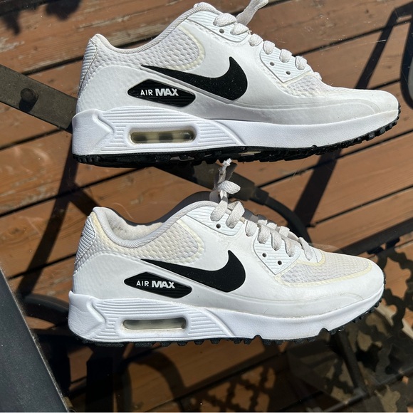 Air Max 90 G Spikeless Golf Shoe - White/Black - Picture 3 of 8